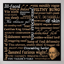 Póster Shakespeare Insults Collection