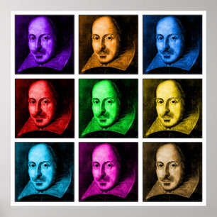 Póster Shakespeare Pop Art