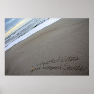 Póster Shakespeare Unpathed Waters, de Beachwrite