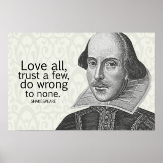 Poster Shakespeare's Love All, Confie em alguns, faça... 