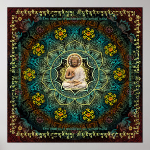 Poster Shakyamuni Buddha Mantra