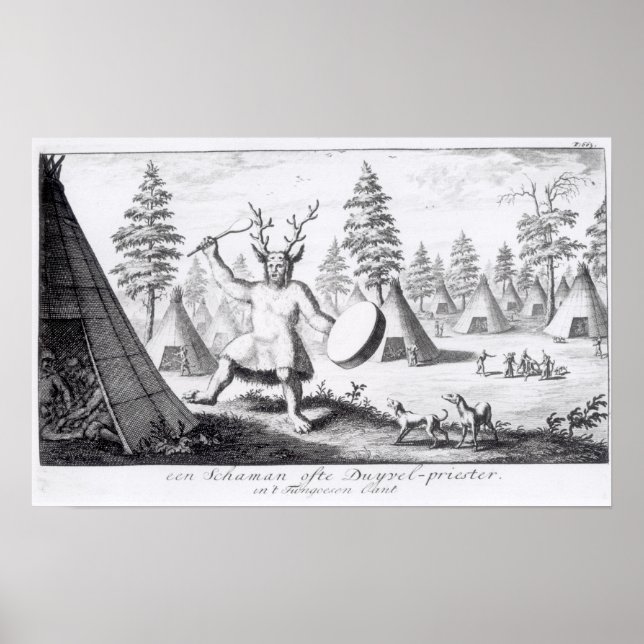 Poster Shaman Americano Nativo (Frente)