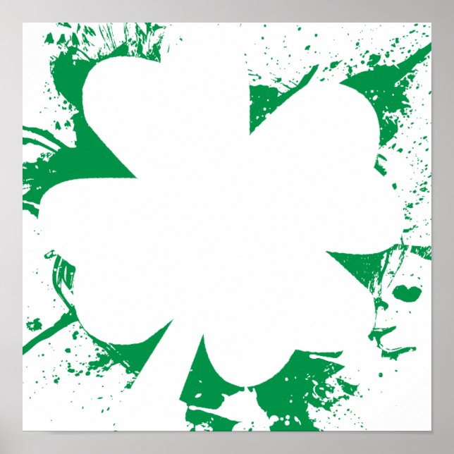 Póster Shamrock Splatter (Frente)