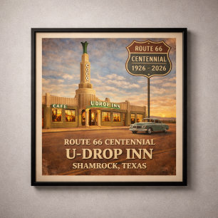 Poster Shamrock Texas Route 66 Inn