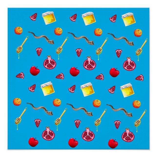 Póster shana tova, shana tova rosh hashanah, shanah tovah (Frente)