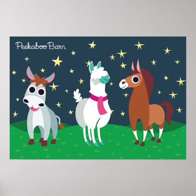 Poster Shane, Tommy e Zora à Noite (Frente)