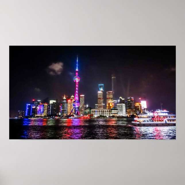 Poster Shanghai Skyline (Frente)