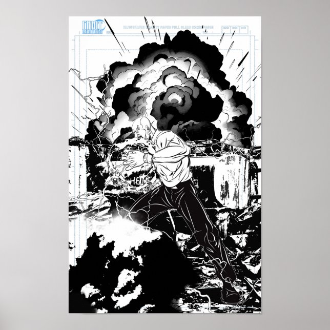 Poster Shango, o Vingador "Arte Original" (Frente)
