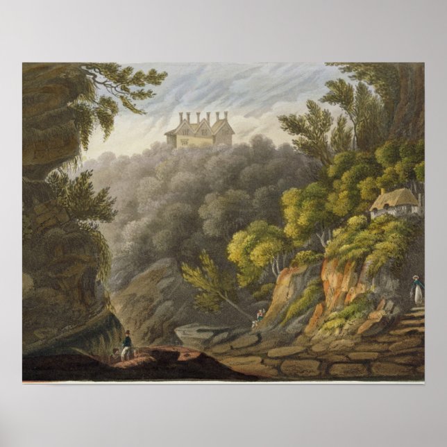 Póster Shanklin Chine, do Ilustro da Ilha de Peso (Frente)