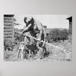 Poster Sharing a Fazenda Implement, 1930