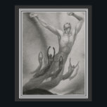 Poster Shawn Men Dancers Art Deco por Major Felten<br><div class="desc">cobrir do Programa Art Deco de 1930 por Major Felten para Shawn Men Dancers 16x20</div>