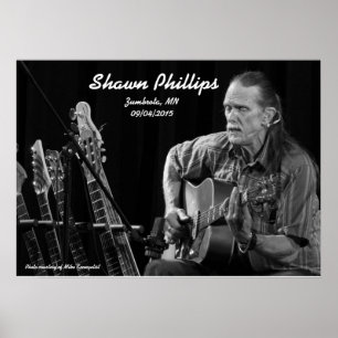 Póster Shawn Phillips VIVO em Zumbrota, manganês em 2015