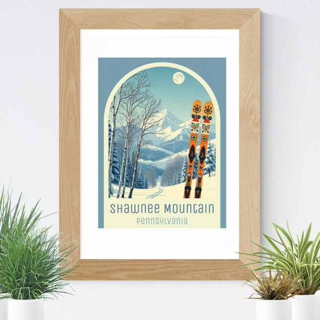 Poster Shawnee Mountain Pennsylvania ski resort  (Criador carregado)