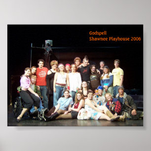 Póster Shawnee Playshouse 2006 de Godspell moldado