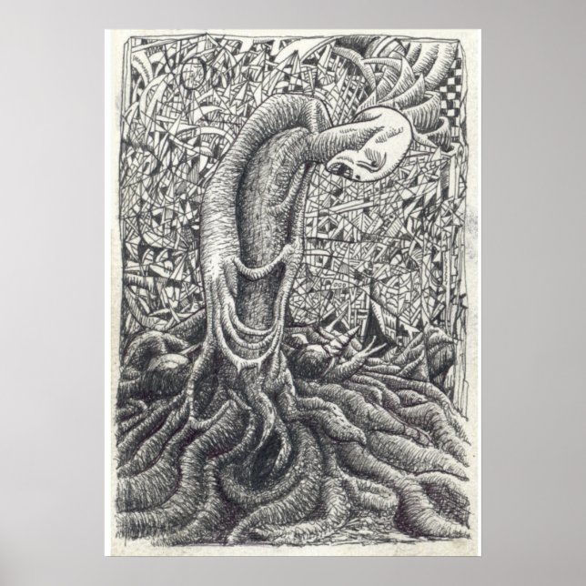 Poster Shayol, desenho de tinta (Frente)