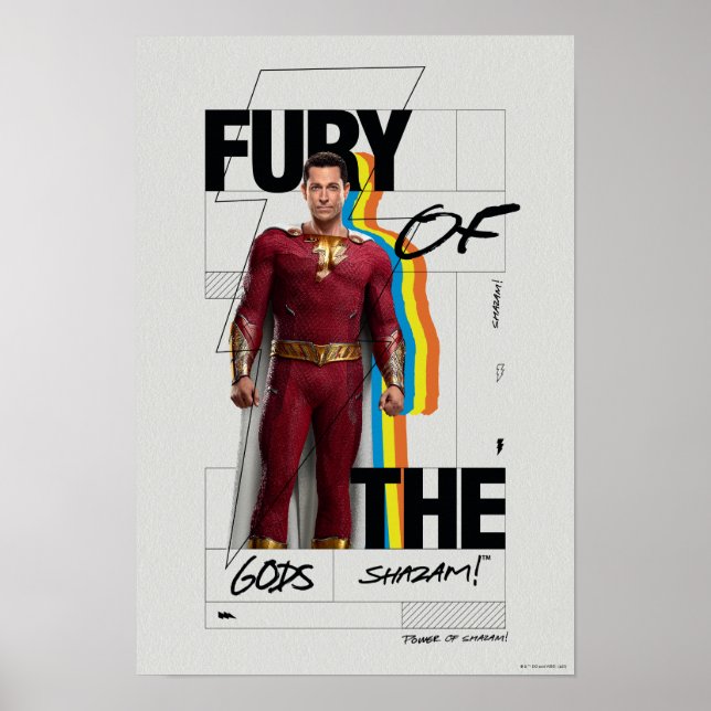 Poster SHAZAM! Fury of the Gods | Arte do estilo de álbum (Frente)