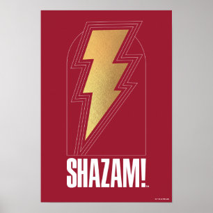 Poster SHAZAM! Fury of the Gods   Crachá de raio