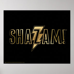 Poster SHAZAM! Gold Logo