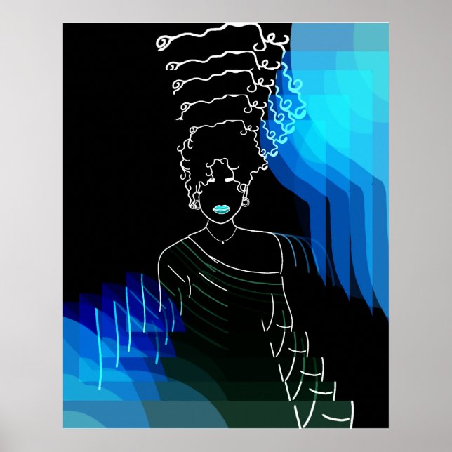 Poster she - negativo - efeito (Frente)