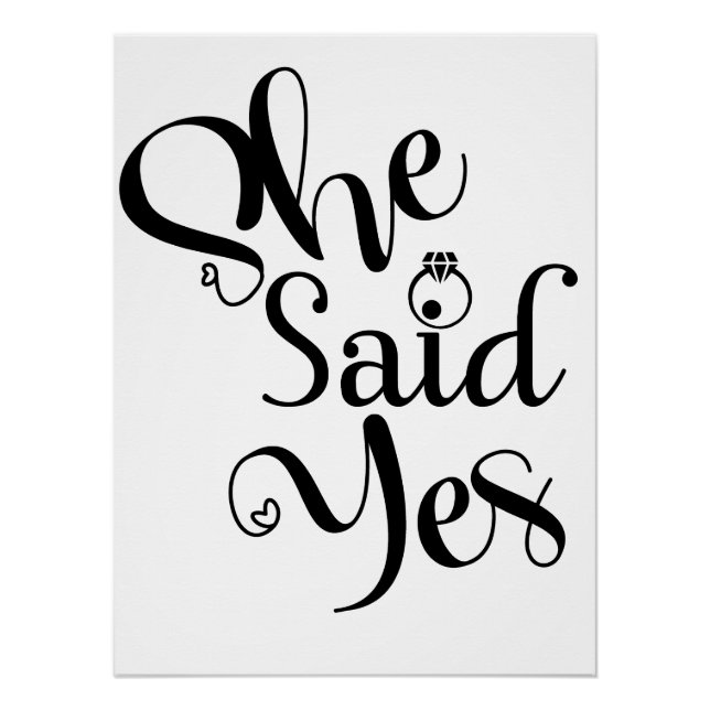 Póster She Said Yes (Frente)