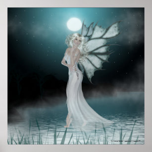 Póster She Walks on Water - Fantasy Fae Print/Poster