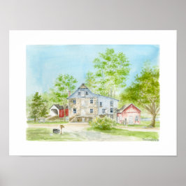 Poster Sheard Mill e Ponte Coberto