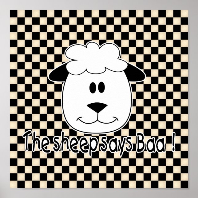 Poster Sheep Says Baa (Frente)