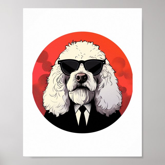 Poster Sheepdog Dog Businessman (Frente)
