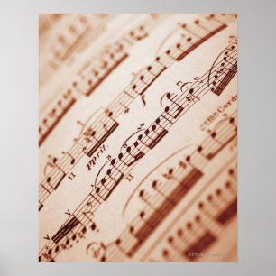 Póster Sheet Music 5