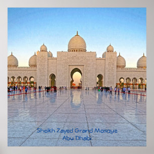 Poster Sheikh Zayed Grande Mesquita Plaza