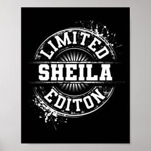 Poster Sheila Edição Limitada Divertida Personalizada Nom