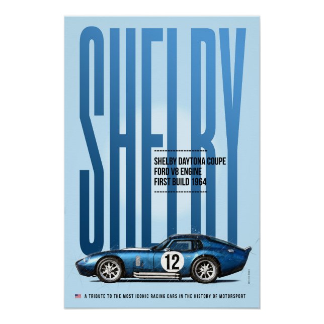 Póster Shelby Daytona Coupe Tribute (Frente)