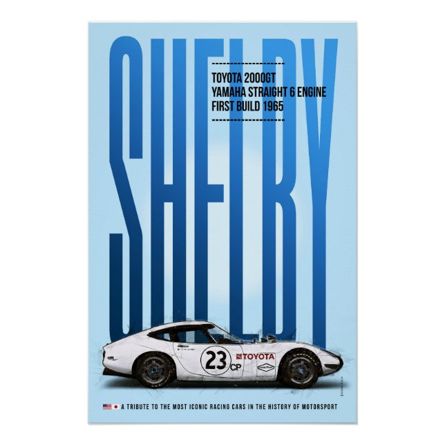 Póster Shelby Toyota 2000GT Tribute (Frente)