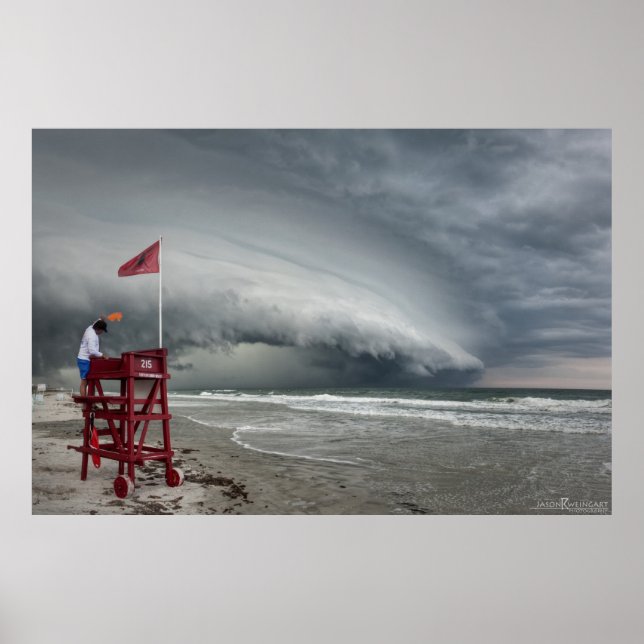 Poster Shelf Cloud - Ormond Beach, FL (Frente)
