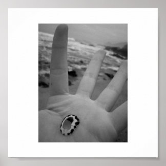 Póster Shell na mão