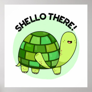 Poster Shello Ali Bonito Tortoise Pun