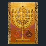 Póster Shemen ha Tov Menorah<br><div class="desc">Entrar nas Câmaras Pesadas da Meditação de Letras sobre as letras hebraicas não é tanto uma atividade humana como um ato sobrenatural, no qual quebramos as barreiras de nossa existência natural e chegamos ao mundo divino. Cada carta é uma peça fornecida em nosso benefício, de modo que a energia de...</div>