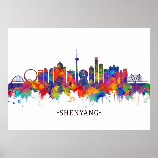 Poster Shenyang China Skyline (Frente)