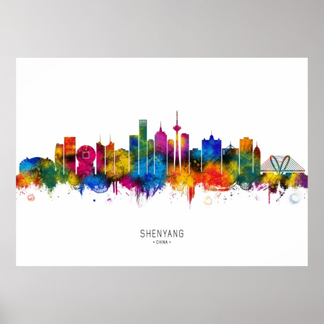 Poster Shenyang China Skyline (Frente)