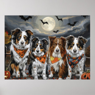 Poster Shepherd Halloween Spooky australiano
