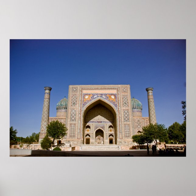 Poster Sher-Dor Madrasah: Facade (Frente)