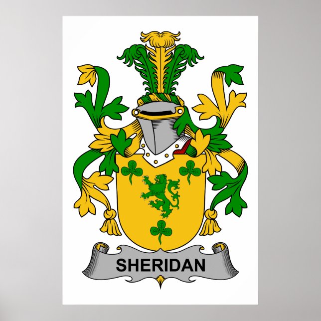 Póster Sheridan Family Crest (Frente)