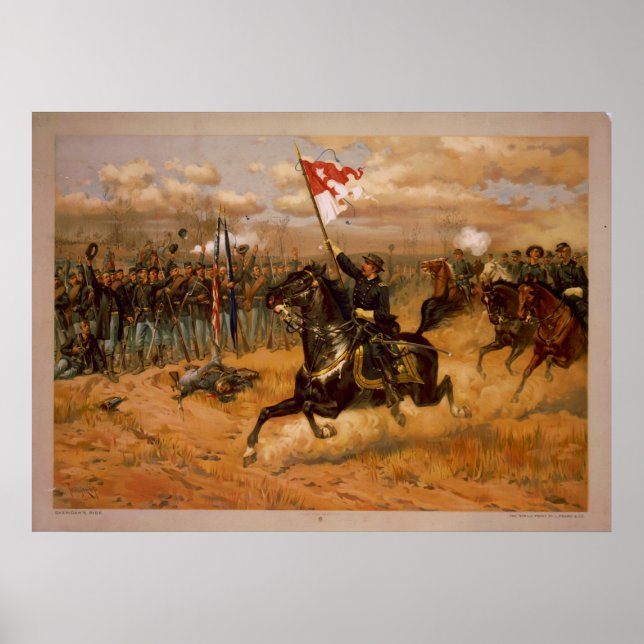 Póster Sheridan's Ride by Thure de Thulstrup (Frente)