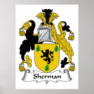 Poster Sherman Family Crest