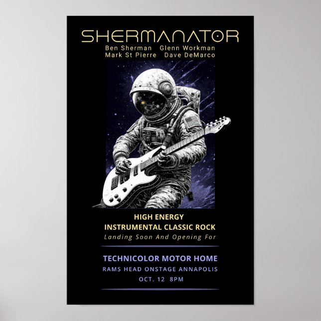 Poster Shermanator Debut Rams Head 2024 (Frente)