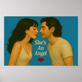 Poster "She's An Angel" logo
