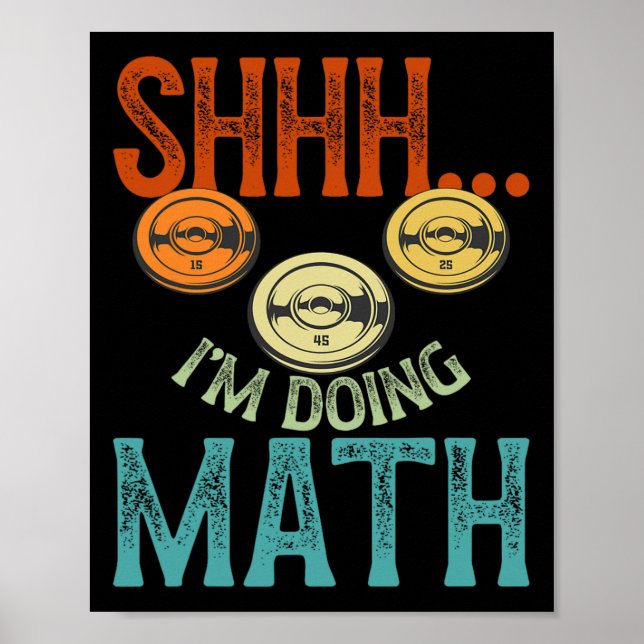 Poster Shhhh, estou fazendo a Malhação de matemática e o  (Frente)