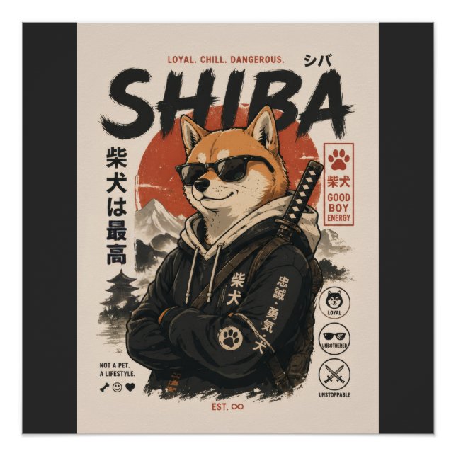 PÓSTER SHIBA O PROTETOR (Frente)