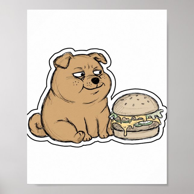 Poster Shiba Sorridente (Frente)