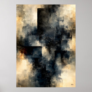 Poster Shibui Obsidiana Quietude Texturizada Arquitetônic